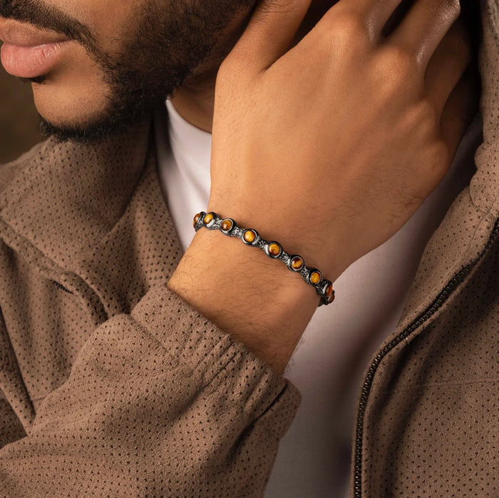 Spirit Guide - Tiger's Eye Men's Cuff