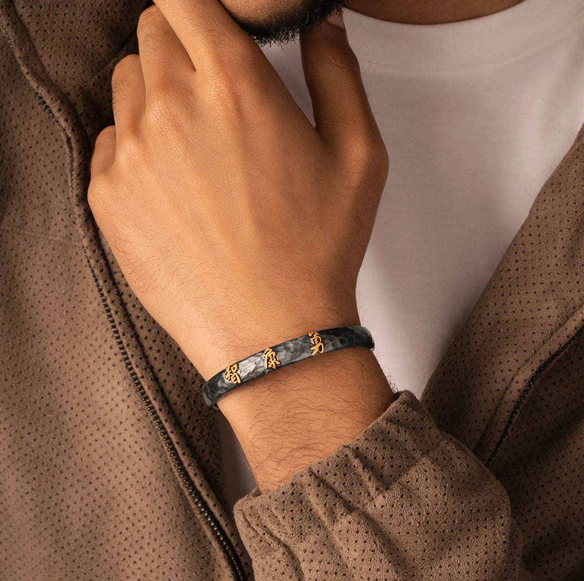 Ancient Wisdom - 3 Letters Men's Cuff