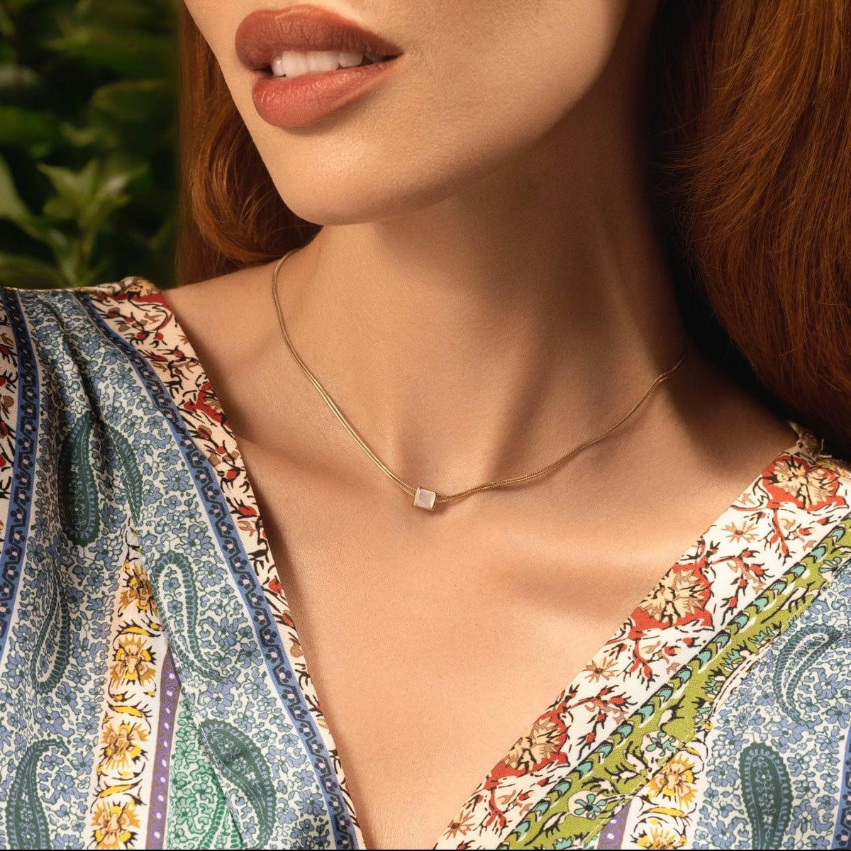 Karma and Luck  Necklaces - Womens  -  Protect & Balance - Mother of Pearl Evil Eye June Birthstone Necklace