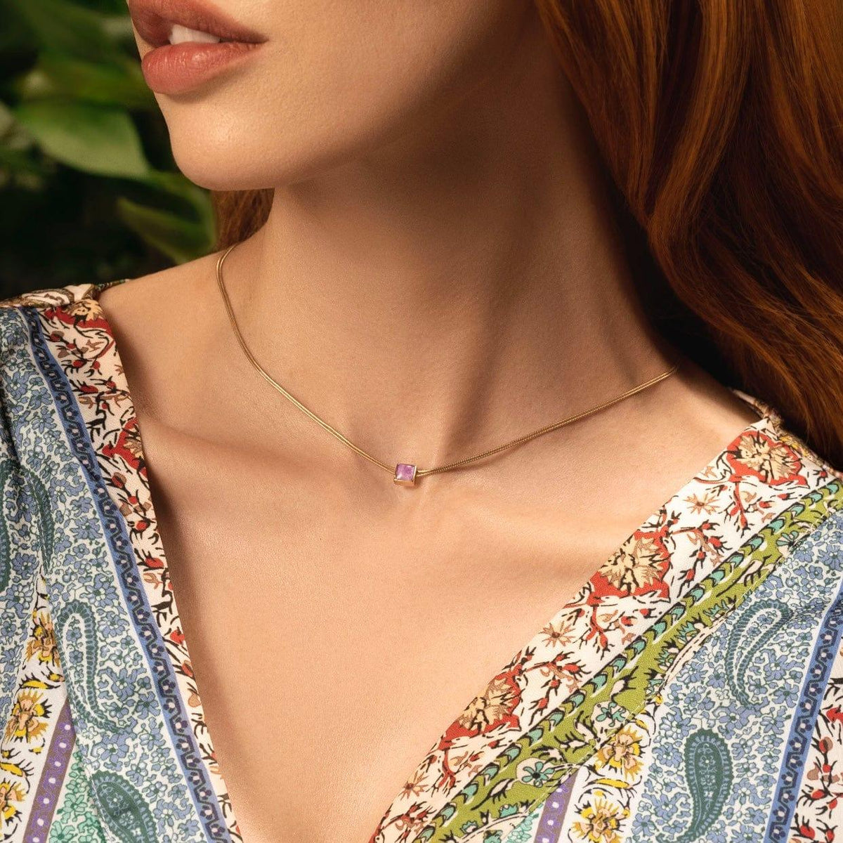 Karma and Luck  Necklaces - Womens  -  Imagine & Dream - Amethyst Evil Eye February Birthstone Necklace